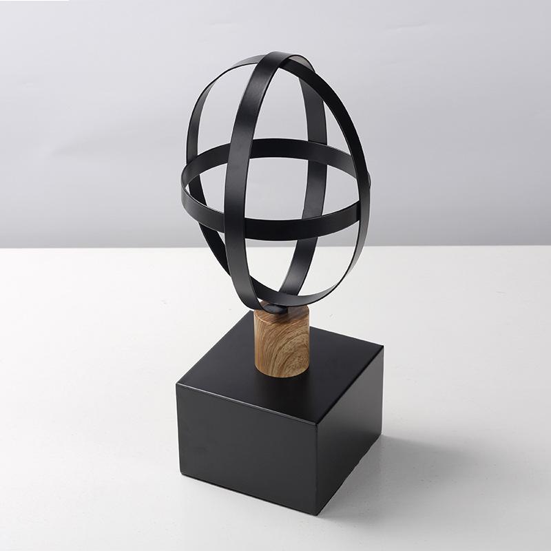 Креативный современный итальянский держатель для шляп из цельного дерева, кованого железа, модель дома, мягкое украшение, подходящее для гардероба дома, художественные аксессуары