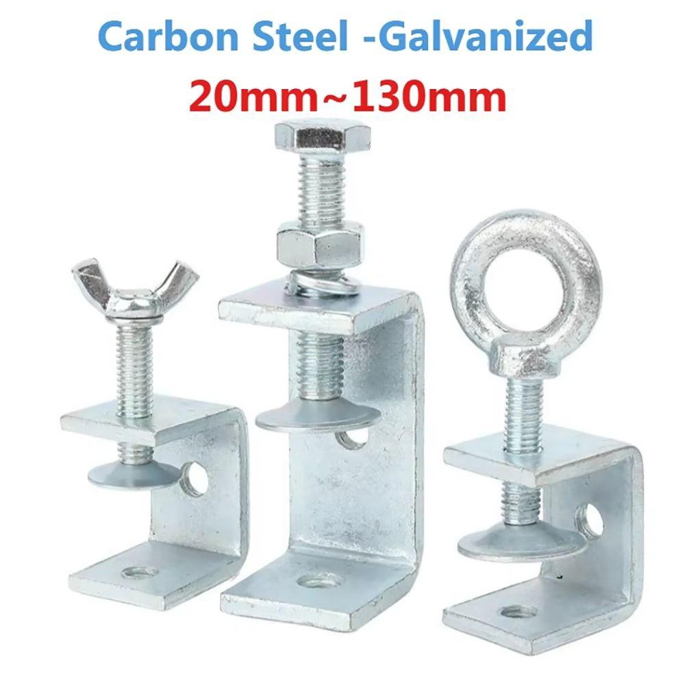 1Pcs Open Height 20-130MM C-Type Clip Multiple Head Shapes Clamping Device New U Clamp