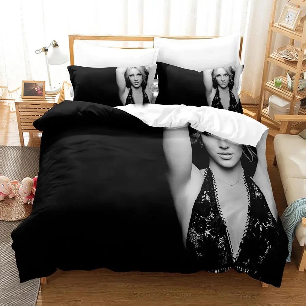 Покрывало для кровати Britney Single Twin Full Queen King Size 3D Комплект постельного белья для спальни мальчика Пододеяльник Комплект для кровати Чехол для одеяла Наволочка