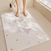 Creamy Bathroom Floor Mats for Home Use for Elderly and Children Shower Room for Bathing and Anti-slip Anti-fall Mats for Toilet Toilet Floor Mats