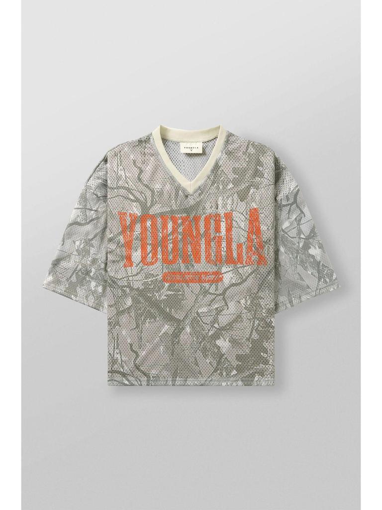 YOUNGLA Дышащая быстросохнущая сетчатая футболка для бега - С коротким рукавом для летних видов спорта на открытом воздухе и тренажерного зала