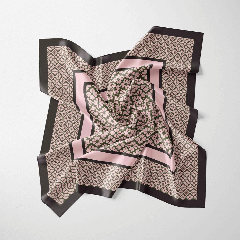 Fashion Scarves for Women Shawl Print Silk Satin Hijab Scarf Female Bandana 70*70cm Luxury Brand Square Shawls Scarfs For Ladies