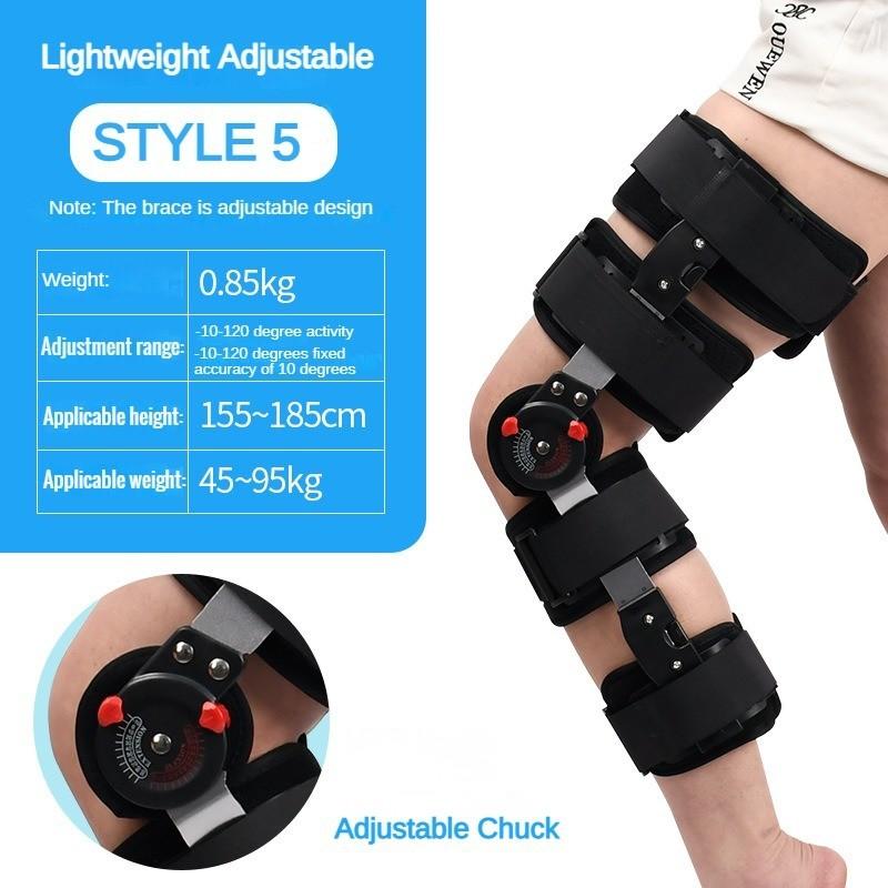 New Adjustable Knee Joint Fixation Brace Lower Limb Surgery Fixed Protective Gear Leg Ligament Support Rehabilitation Trainer