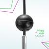 DQ-PP Stahlseil ummantelt mit Ösen und Ballstopper für Fitnessgeräte | 4mm / 5.2mm | 3.4m | 7x19 | Drahtseil | Gym Cable | Schwarz | Fitness | 340cm