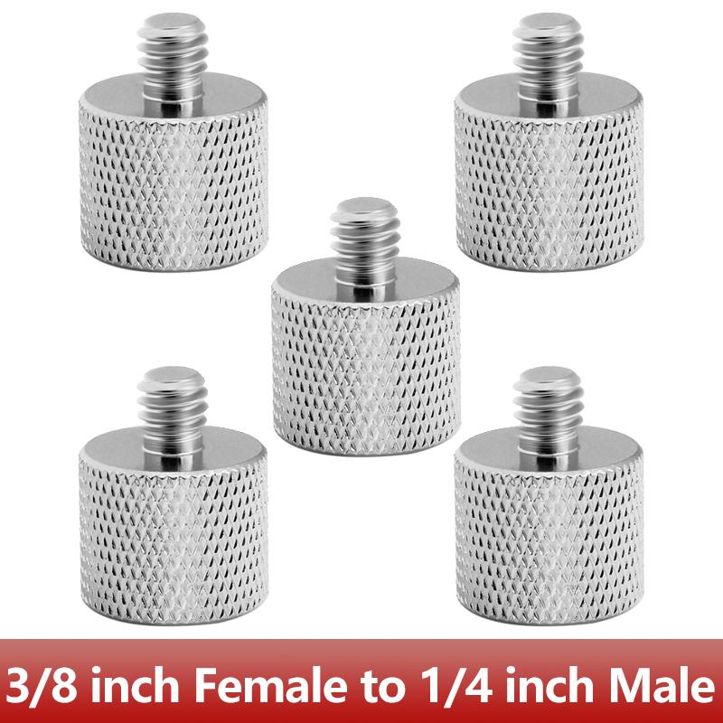 Алюминиевый сплав 1/4" наружная резьба на 3/8" внутренняя резьба адаптер для крепления камеры штатив резьбовой адаптер переходник разъем винтовой адаптер