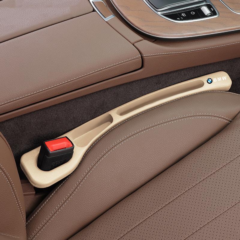 BBIX7 2PC Car Seat Gap Filler Organizer Waterproof Anti-leak Stopper Strip For BMW 1 2 3 4 5 7 Series X1 X3 X4 X5 X6 X7 F10 F20 F30