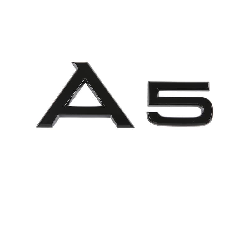 3D буквы цифры эмблема для Audi A3 A4 A5 A6 A7 A8 Q2 Q3 Q5 Q7 крышка багажника автомобиля шильдик значок логотип наклейка хром глянцевый черный