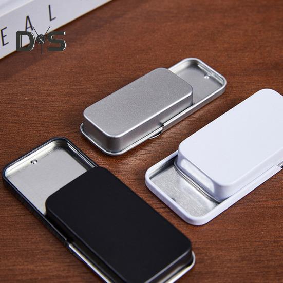 1/3 шт. металлический ящик для хранения гладкий край без заусенцев компактный дизайн портативный многоцелевой прямоугольный пустой мини металлический жестяной контейнер