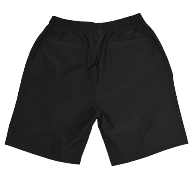 Vanson Training Wear Pants Short Sleeve and Top and Bottom Set for Gym NVSU-2501 & Set, T-Shirt Shorts, Jersey, Men's (JP, Alphabet, L, Black)