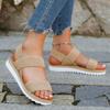 Women Lightweight Heels Sandals Comfortable Soft Bottom Slip On Flats Shoes Trend Matching Color Shoelace Flat Sandals