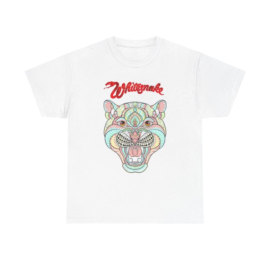 Whitesnake Винтажная Графическая Футболка Рок-Группы Унисекс Тяжелый Хлопок