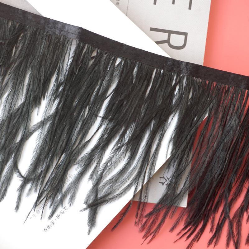 Отделка из страусиных перьев 10-13 см для украшения платья и танцевальной юбки - Аксессуары для одежды