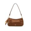 Daks Brown Logo Decorated Leather Shoulder Bag Dcba6e461w3