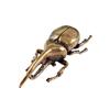 Brass Insect Figurine Miniature Bugs Tea Pet Ornament Copper Beetle Statue