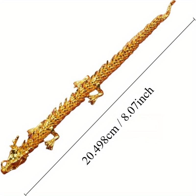 Латунная статуэтка дракона на удачу - китайская статуэтка лунга для фэн-шуй, декора дома и офиса | Идеально подходит для