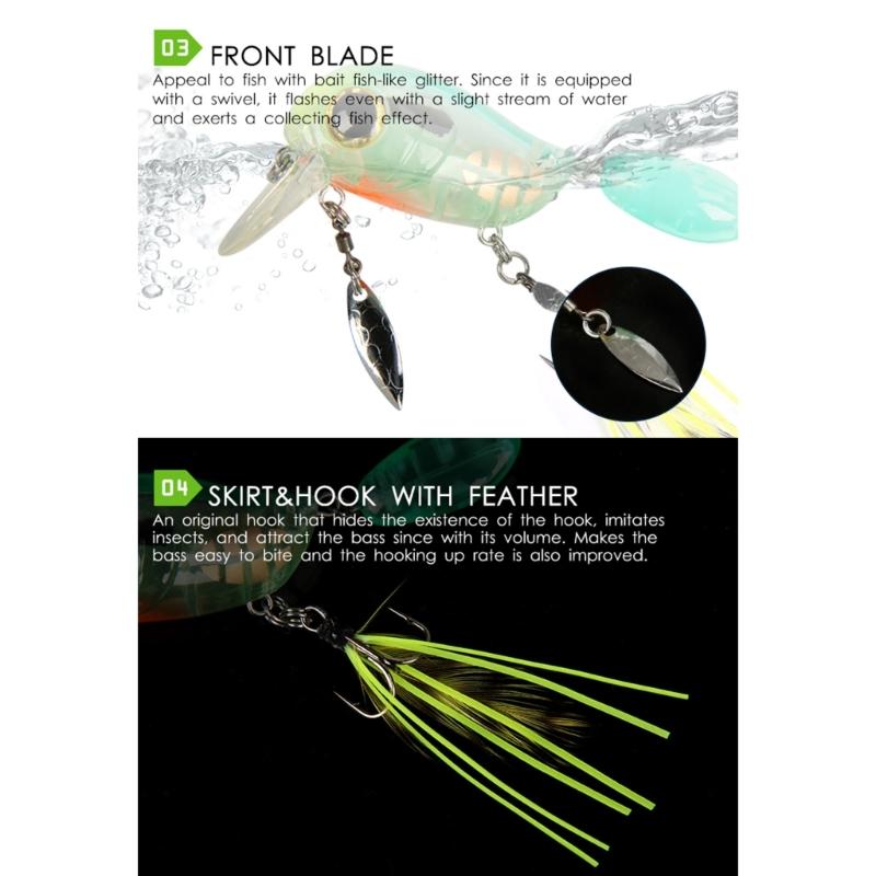 8g Fishing Lure Hard Baits Minnow Lure with Double Hook Swimbait Fishing Baits Crankbait Sinking Lure for Trout