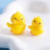 Миниатюрные фигурки из смолы желтой утки, коллекция мини-желтой утки, украшение для автомобиля, автомобильные аксессуары