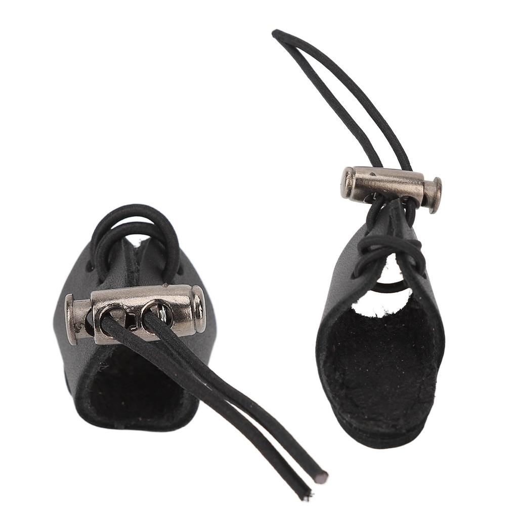 Archery Finger Guard Cowhide     Elastic Finger Tab for 20 to 50lb Bow