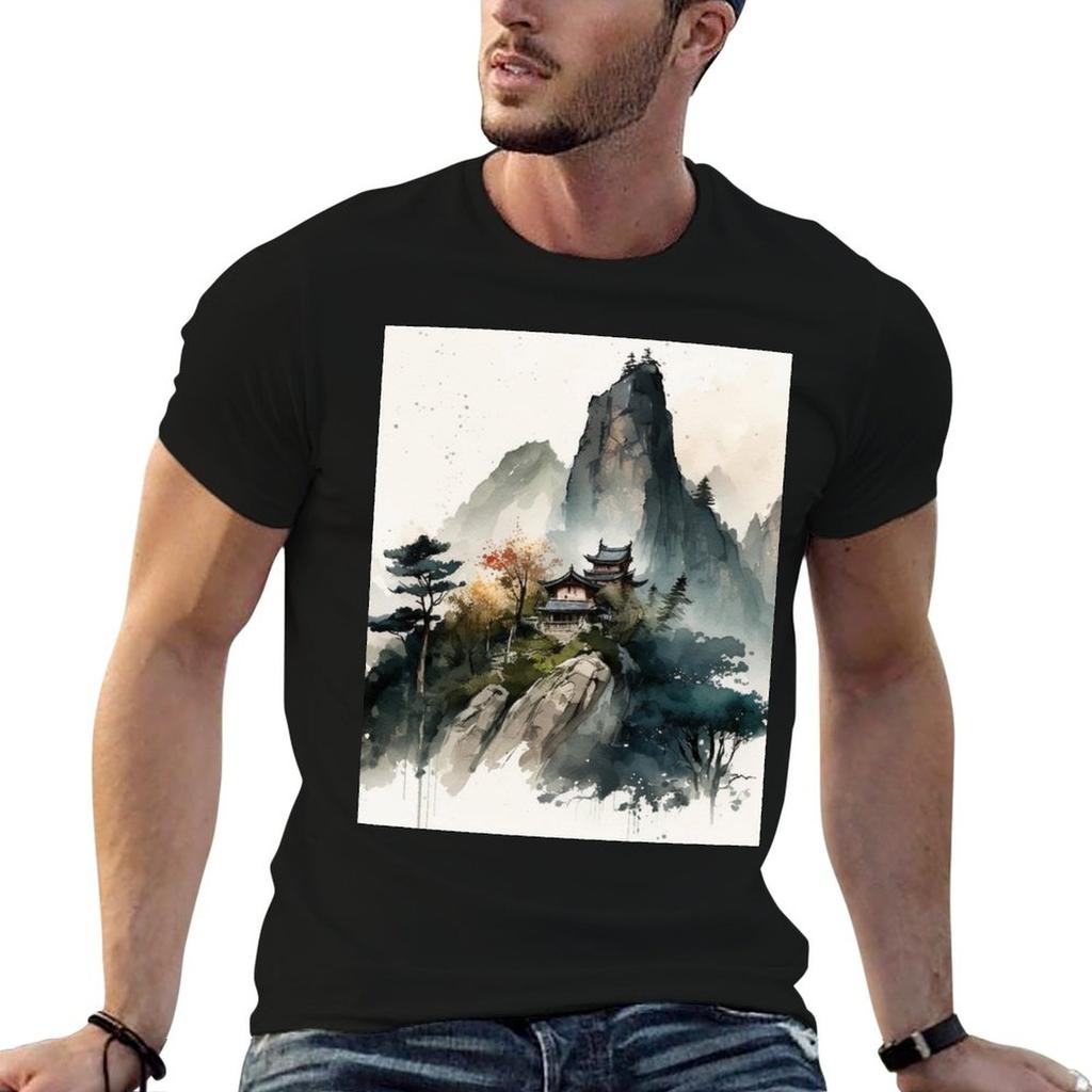 mountain watercolor TShirt Unisex t shirts for Unisex t shirt Unisex designer t shirts for Unisex cotton Tshirt