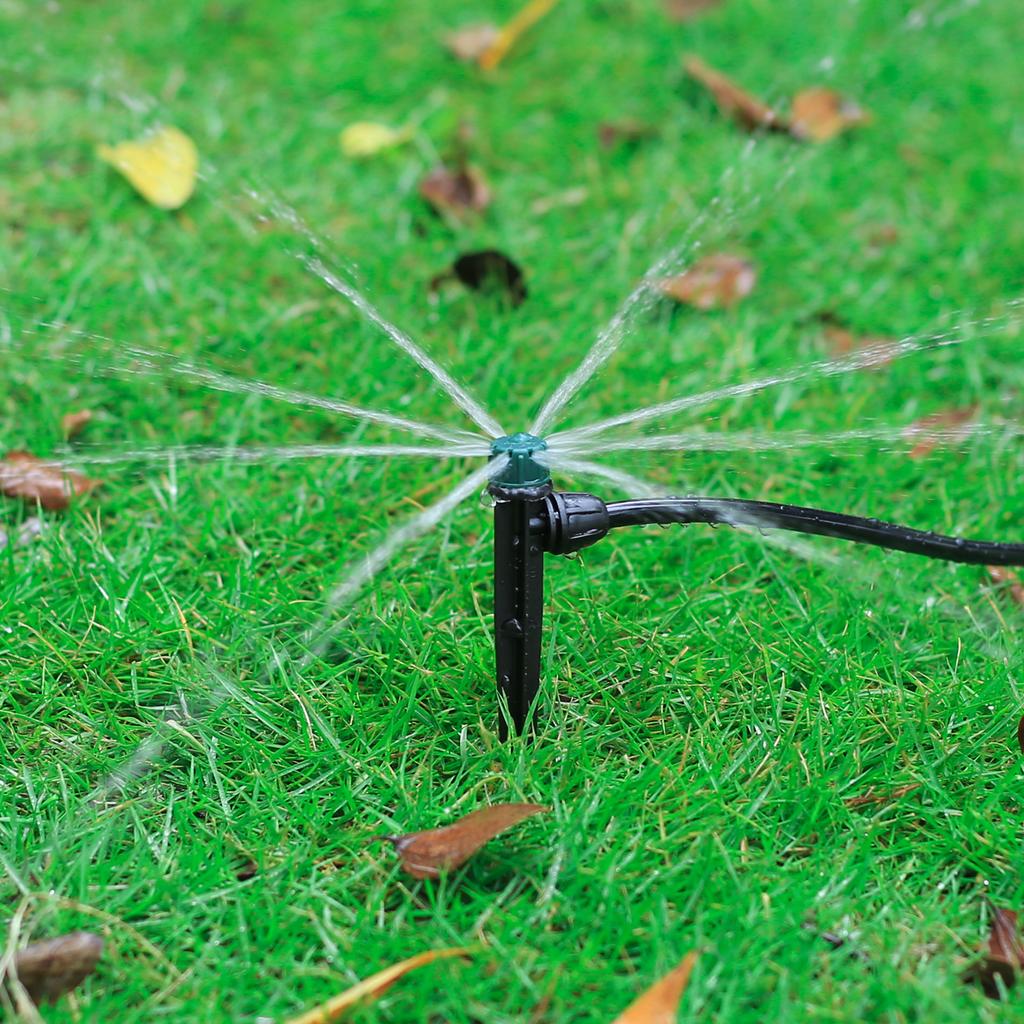 5/20/50/100Pcs 8 Hole Spiked Dripper Flow Adjustable Stream Sprinkler Garden Greenhouse Automatic Watering Irrigation Emitter