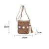 Straw Beach Bag Summer Woven Tote Bag with Tassels Floral Decor Shoulder Bag for Women Straw Purses and Handbags Rattan Boho Bag Raffia KTY