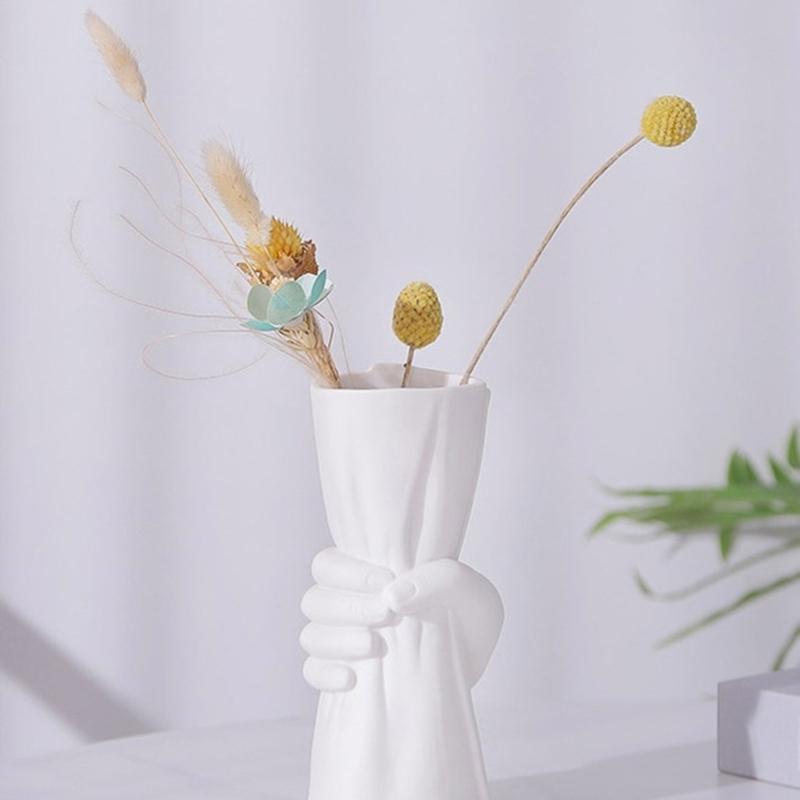 Silicone Mold Succulent Planter Molds Crafting Moulds Hand Shaped Pencil Holder Moulds Suitable for Flower Vase