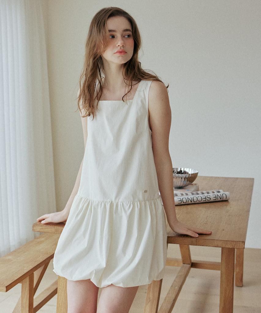 Yeoppe Baloon Shirring Onepiece_Ivory