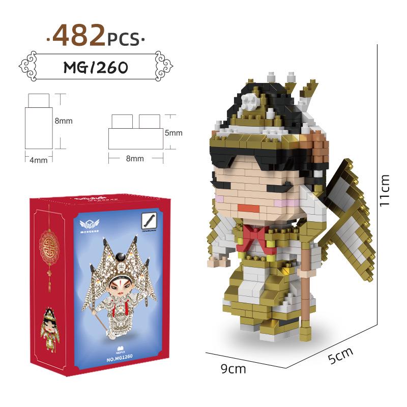 Мультяшные фигурки из микрочастиц, совместимые с LEGO - Детская развивающая игрушка-конструктор в слепой коробке, украшения