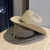 Новая широкополая ковбойская шляпа в западном стиле для женщин, летняя соломенная шляпа для защиты от солнца на открытом воздухе, мужская тибетская шляпа2026