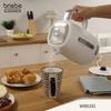 Elegance Bouilloire Électrique 1,7L Sans Fil Ébullition Rapide Sans BPA Base 360 Briebe KT1168WHT 2200W Blanc 04049