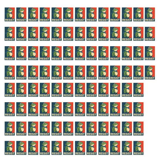 Набор наклеек «Портлендский лягушонок-протестующий» Водонепроницаемые виниловые наклейки на бампер Портленд Ярость Сопротивление Юмор Лягушки