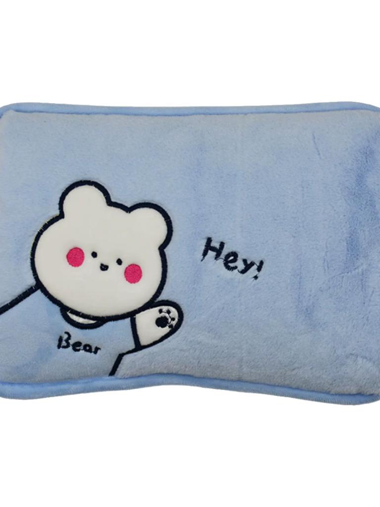 Miloqi National Standard Explosion-Proof Electric Hot Water Bag Hand Warmer Rechargeable Water Injection Cartoon Stuffed Electric Heating Bag Safety