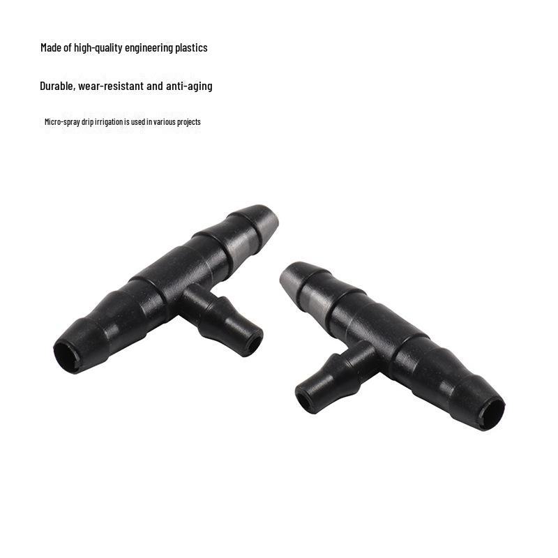 Тройник-редуктор 4 мм на 3 мм, микрораспылительный соединитель для систем капельного орошения
