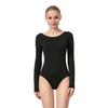 Женский базовый танцевальный купальник с длинным рукавом для взрослых, танцевальный купальник для командного балета