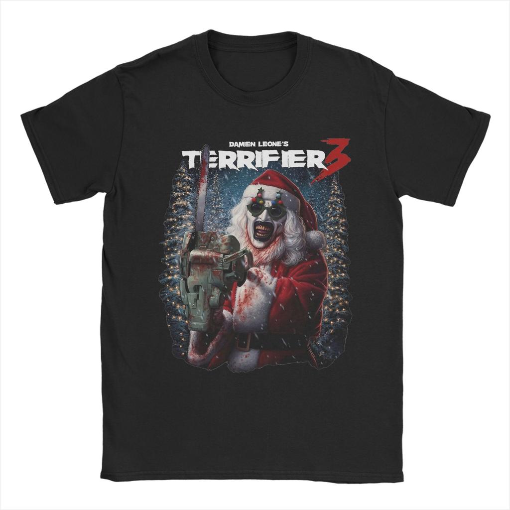 Halloween Horror Terrifier Film Unisex s T Shirts Fun Tees Short Sleeve Crewneck TShirt Pure Cotton Gift Idea Clothes