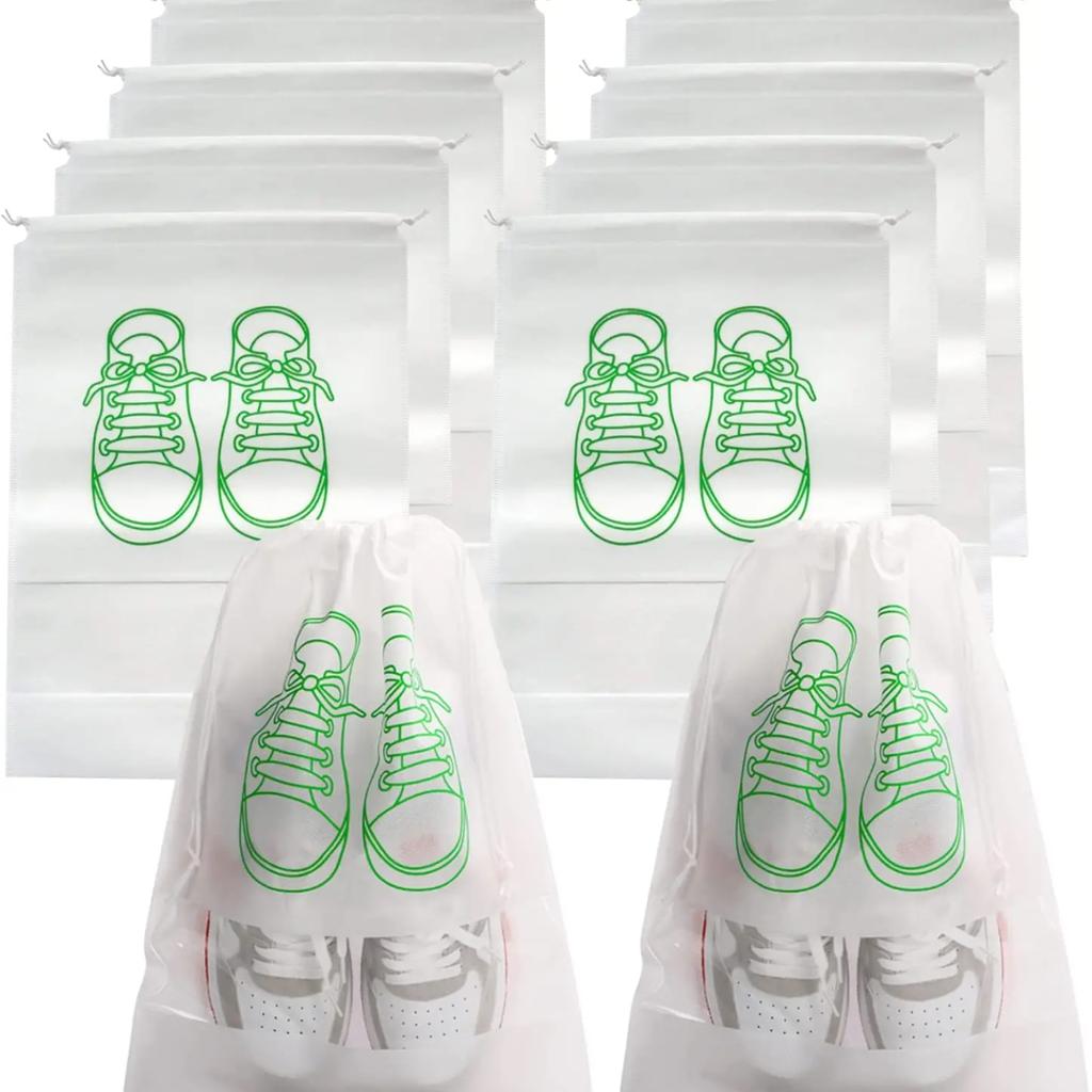 10/5pcs Shoes Storage Bags Closet Organizer Non-woven Travel Portable Bag Waterproof Pocket Clothing Classified Hanging Bag