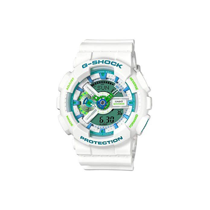 Casio G-Shock Классическая серия Двойной дисплей Часы Мужские Часы Белый GA-110WG-7A