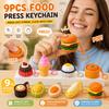 3D Printed Calming Keychain Keys Finger Button Foods Clicker Key Chain  Children Adults