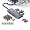 Универсальный USB Type-C кард-ридер Micro SD TF XD CF M2 MS Карт-ридер-адаптер Алюминиевый сплав Память 6 в 1 Ключ для записи карт