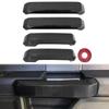 4pcs Carbon Fiber Style Car Inner Door Handles Cover Trim For Ford F150 2015-2020 Super Cab/Extended Cab