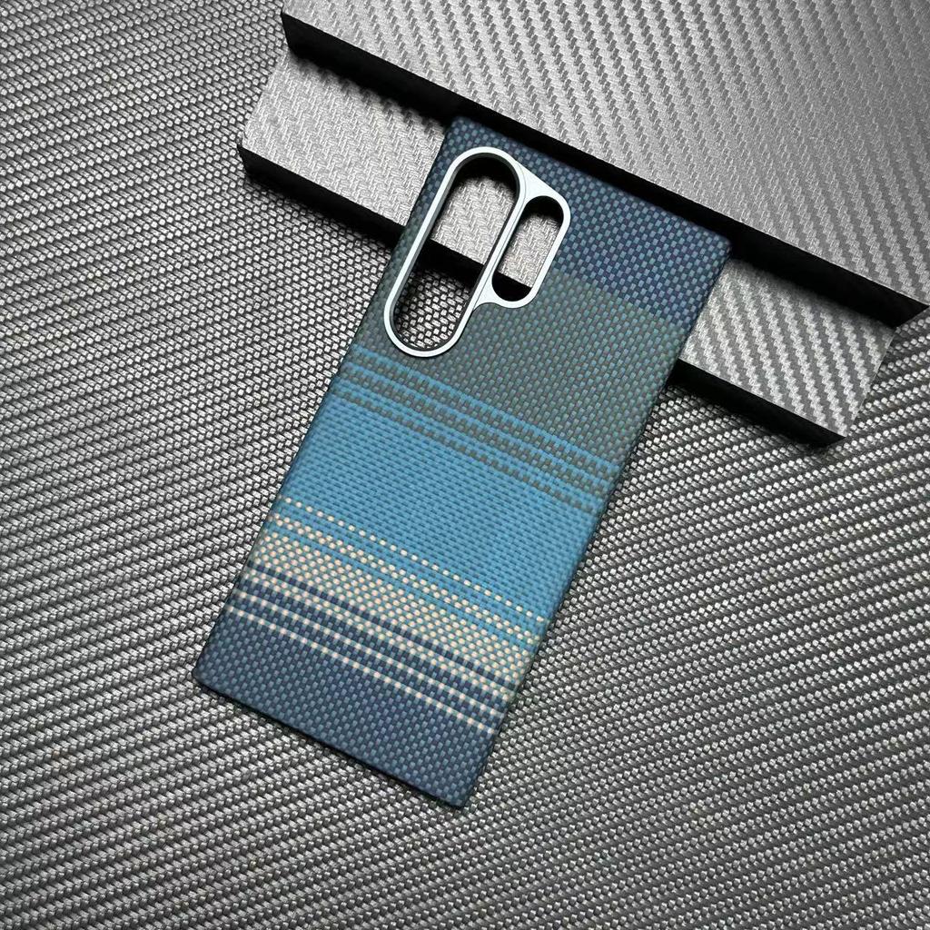 Подходит для Samsung S24U Кевларовый Чехол для Мобильного Телефона Арамидный Чехол для Мобильного Телефона Samsung S24ultra Магнитная Адсорбция