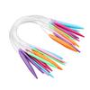 Multicolor Plastic Circular Tube Knitting Needles Kit Sweater Needle Set 12 PCS (40CM)