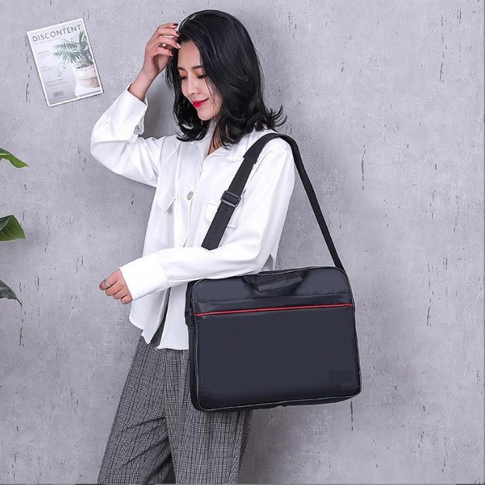 TS JYL laptop bag,2025 Business Commuter Handbag Solid Simple Briefcase 15 Inch Laptop