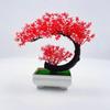 Pinus Hwangshanensis Mini Plastic Bonsai Landscape Ornament For House Interior Decoration