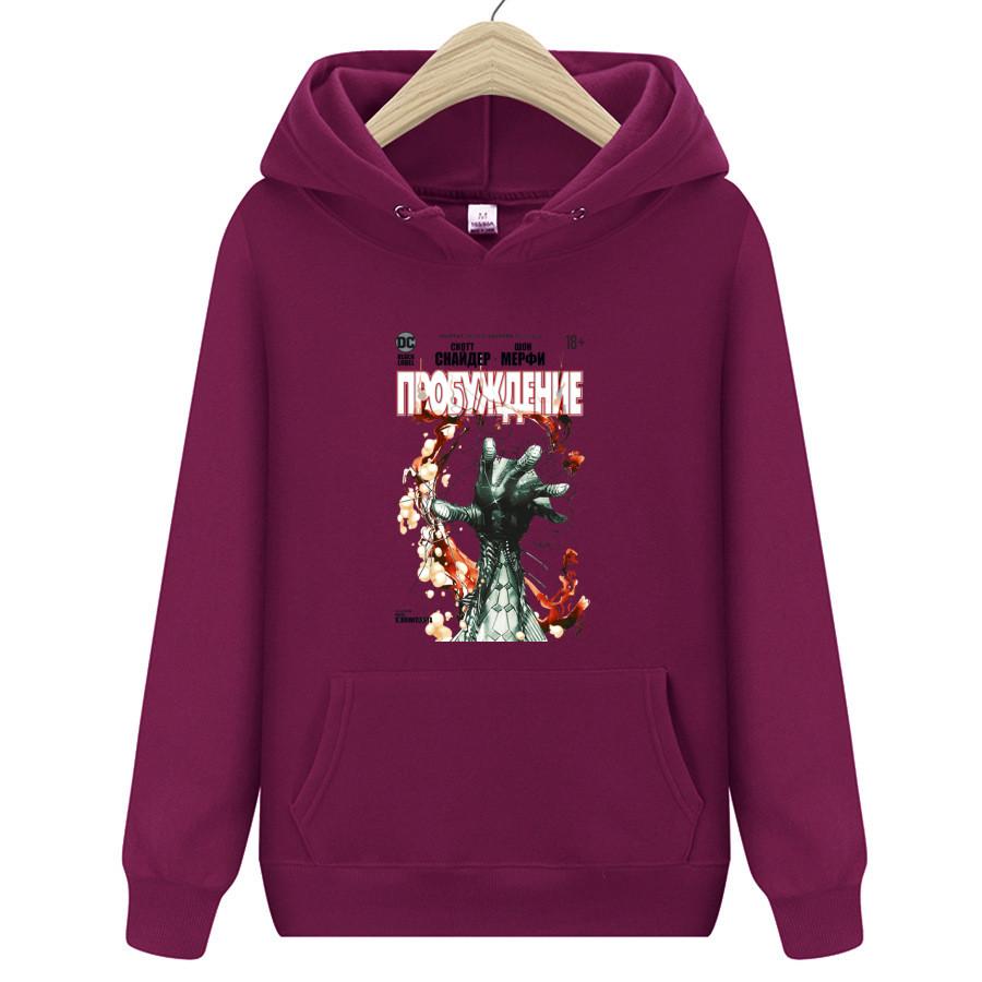 Harajuku Hoodie Спортивная одежда Аниме Pattern Мужские и женские толстовки с капюшоном Уличная одежда Готический пуловер для пар Мужская одежда