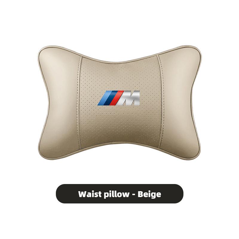 PU Leather Car Seat Headrest Lumbar Support Cushion Interior For BMW M3 M4 M5 G42 G30 G20 E39 E36 E87 E53 F44 F07 F34 G15 G16