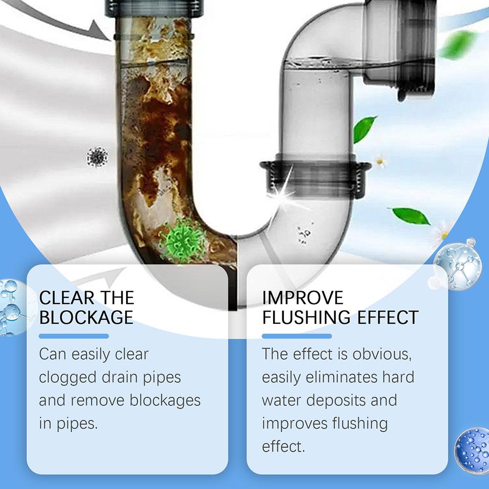 260g Pipe Cleaning Powder Pipe Clean Kitchen Pipe Control Bathroom Toilet Powder For Kitchen Dr V9T3