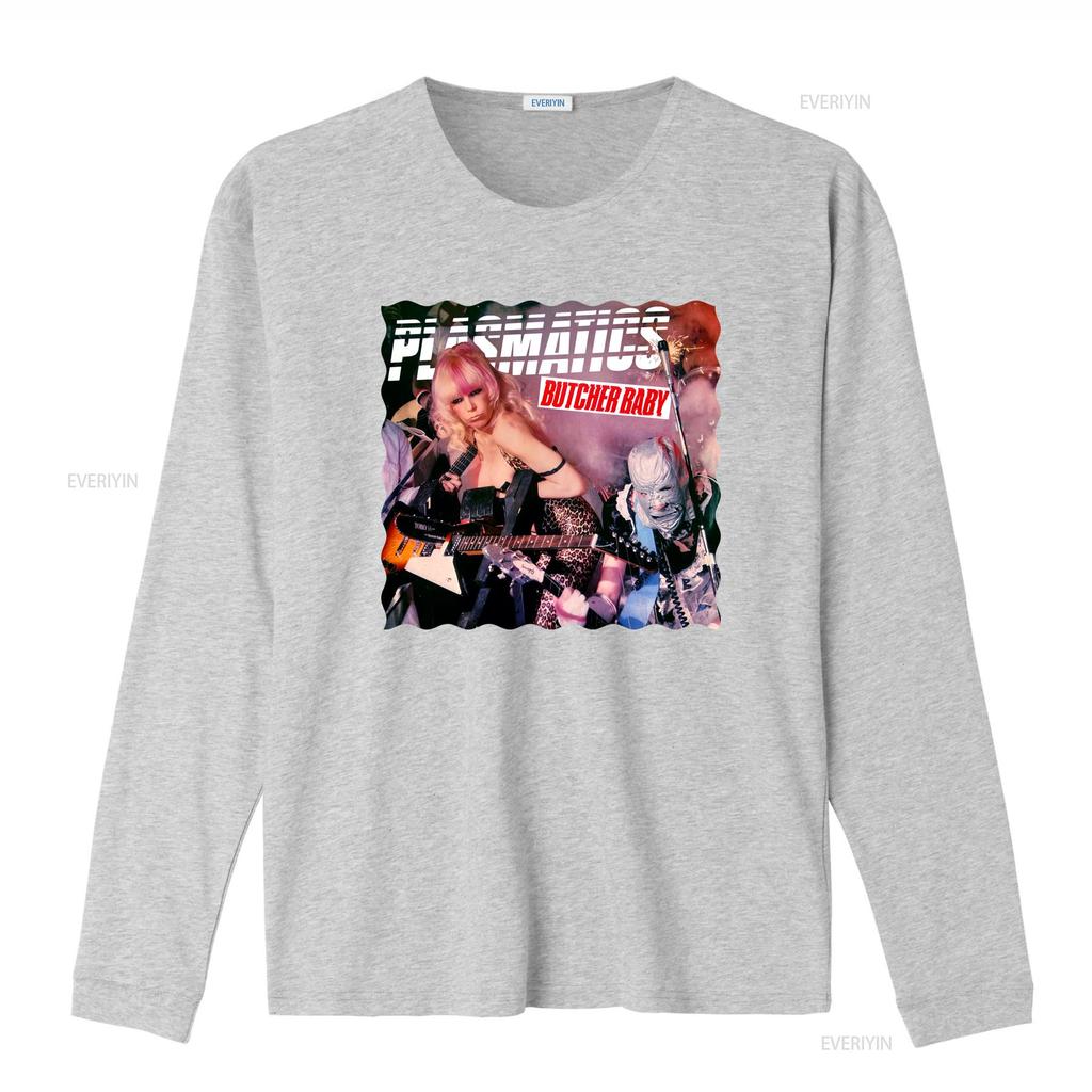 Vintage Punk Rock Plasmatics Butcher Baby Music Print Casual T Shirt vintage Washed Breathable designer clothes Versatile homme