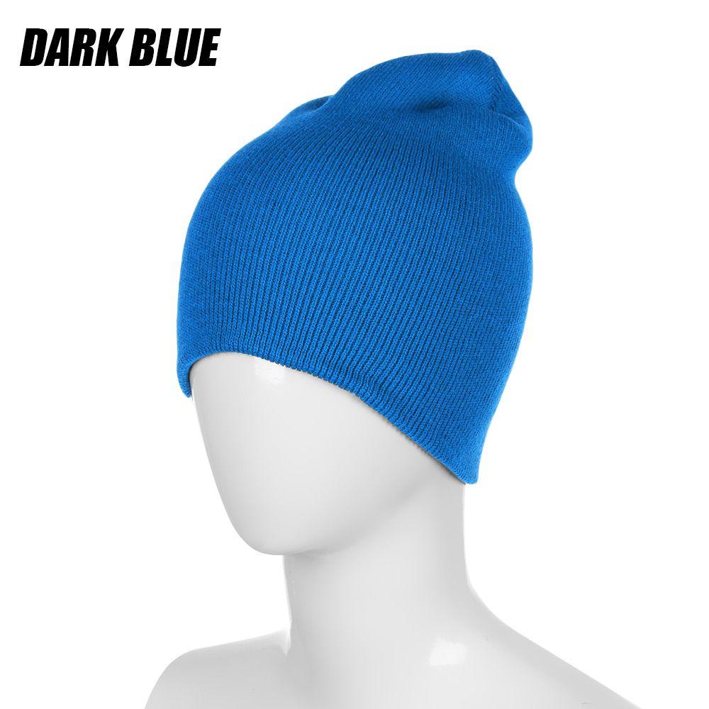 Осень-зима унисекс конфетного цвета повседневная хип-хоп шапка шапка вязаная шапка тюбетейка мягкая