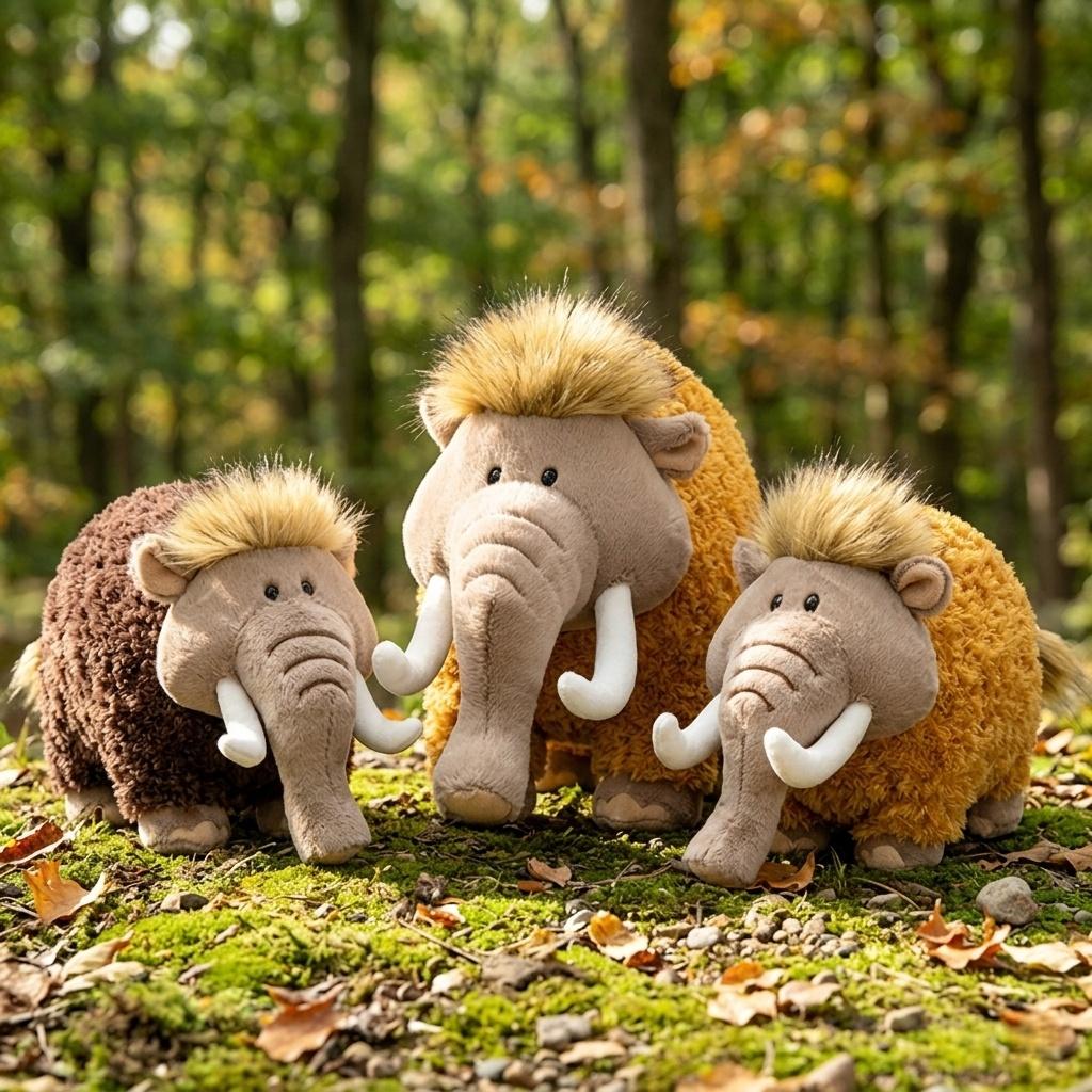 Elephant Plush Toy Simulated Mammoth Squishy Stuffed Doll Adorably Room/Desktop Decor Toy Accompany Sleep Toy Birthday Gift